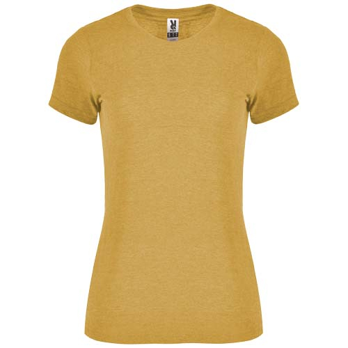 T-shirt personnalisé Femme coton / polyester Fox ROLY Heather Mustard